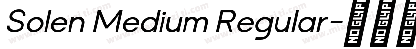 Solen Medium Regular字体转换